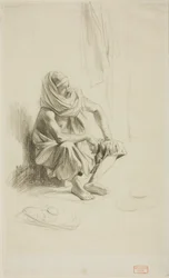 Sitzender Araber