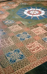 Detail des Lobbybodens im House of Lords