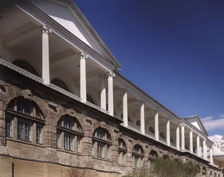 Cameron-Galerie im Katharinenpalast in Zarskoje Selo. Kolonnade des Obergeschosses, 1783-1785