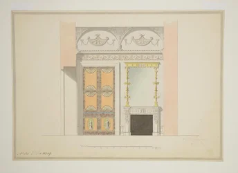Entwurf der Kabinettsbibliothek, frühe 1780er