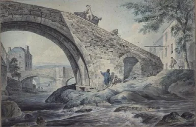 Ansicht der Brücken in Hawick