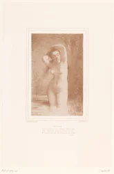 Wassernymphe Salmacis bindet ihr Haar