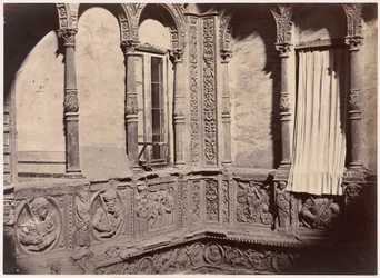 Zaragoza, Innenhof des Hauses bekannt als die Infantes, 1860
