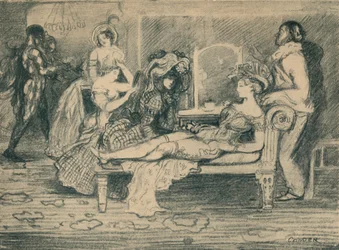 Das Grüne Zimmer, um 1904, 1935