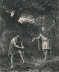 Timon und Flavius Timon von Athen, um 1870