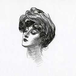 Ein Gibson-Mädchen, ca. 1902