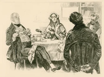 Mr und Mrs Micawber, David Copperfield und Traddles