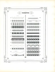 Dekorative Streifen und Zierleisten