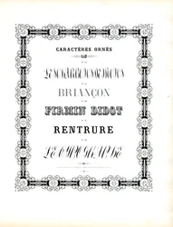 Dekorative Schriften mit modularem Zierrahmen