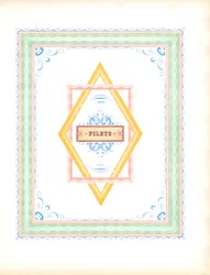 Mehrfarbige dekorative Ränder