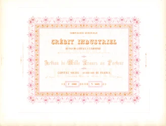 Aktienzertifikat "Industriekredit"