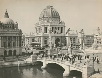 Verwaltungsgebäude auf der Weltausstellung in Chicago, 1893