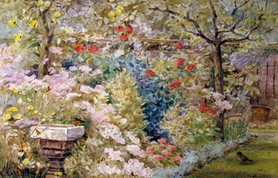 Ein Sommergarten. Jardin d