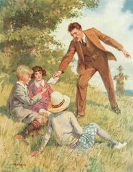 "Seid ihr jungen Leute bereit, etwas für euer Land zu tun?", Szene aus Secret Service