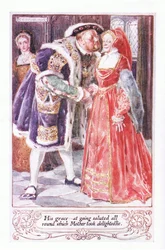 Seine Gnade grüßte beim Gehen rundum, was Mutter entzückt aufnahm