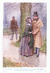 Ich gehe, sagte er langsam, weit in das tiefe Wunder ihrer hellen dunklen Augen blickend, ins Ausland.