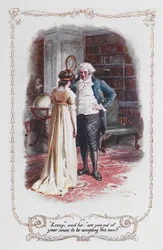 "Lizzy," sagte er... "bist du bei Sinnen, diesen Mann anzunehmen?", Illustration aus 