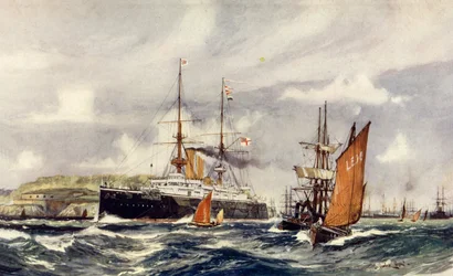 HMS Formidable im Plymouth Sound