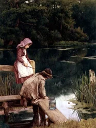 Rustikale Angler