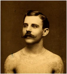 Frank Howard der tätowierte Mann, ca. 1900