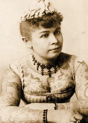Porträt von Annie Howard, der tätowierten Dame