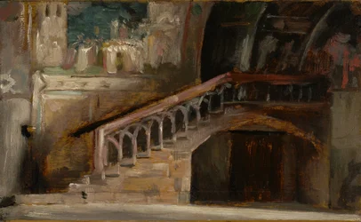 Ansicht in der Unterkirche von San Francesco in Assisi, 1876