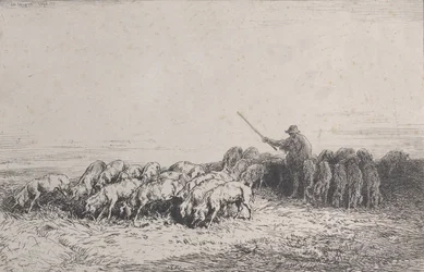 Eine Schweineherde, 1850