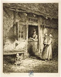 Eingang zu einem Bauernhaus