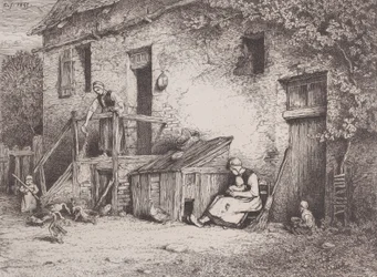 Vor dem Haus, 1845