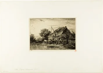 Bauernhaus mit Teich