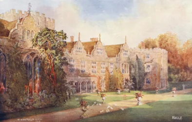 Knole House: Südfront, nach Osten ausgerichtet