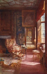 Knole House: Spangled Schlafzimmer, Tür