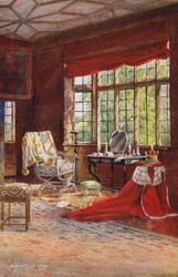Knole House: Spangled Schlafzimmer, Fenster