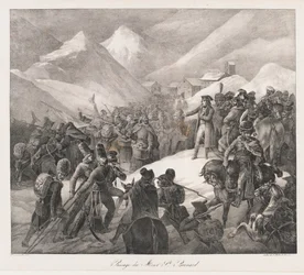 Überquerung des St. Bernhard, frühes 19. Jahrhundert