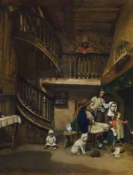 Bretonische Familie, 1842