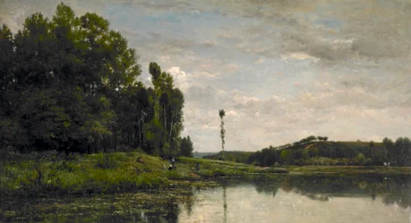 Ufer der Oise bei Auvers