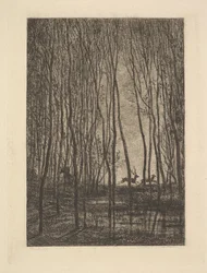 Hirsche im Wald, 1850