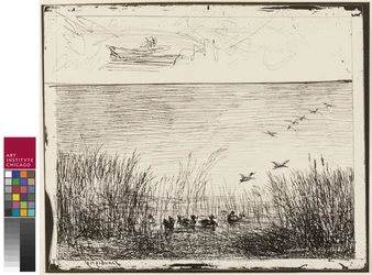 Sumpf mit Enten, 1862