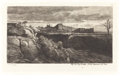 Ruinen des Schlosses von Cremieux