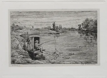 Die Bootsfahrt: Der Schiffsjunge beim Angeln, 1861