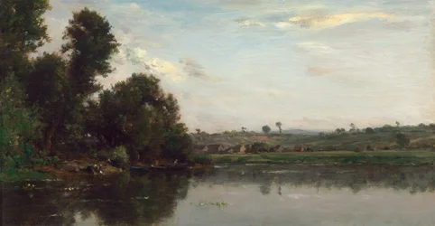 Waschfrauen am Fluss Oise bei Valmondois
