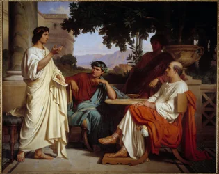 Vergil, Horaz und Varius im Haus des Maecenas, 1846. Musée des Beaux-Arts, Nîmes, Frankreich