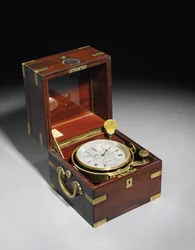 Ein viktorianischer zweitägiger Marinechronometer mit Hartnup-Waage, ca. 1870