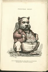 Illustration von Charles Gilbert-Martin (1839-1905) in Zeitgenössische Grimassen