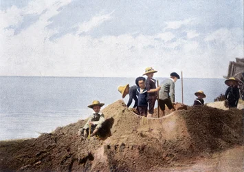 Ephemere Befestigung. Gravur von Gillot, ca. 1900