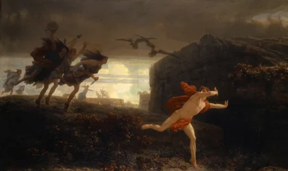 Pentheus verfolgt von den Mänaden