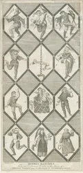 Betley Glasfenster - Morris-Tänzer (Gravur)