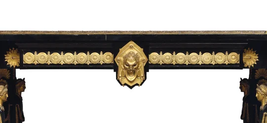 Napoleon III Tisch, entworfen von Jean Brandely, Marketerie von E. Varlot, Paris, ca. 1850-75