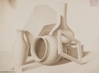 Studie [Vasen, quadratisch und sechseckig], ca. 1881