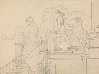 Vorhalle mit Statuen, Easton Neston, Northants